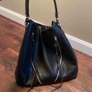 Rebecca Minkoff black leather hobo